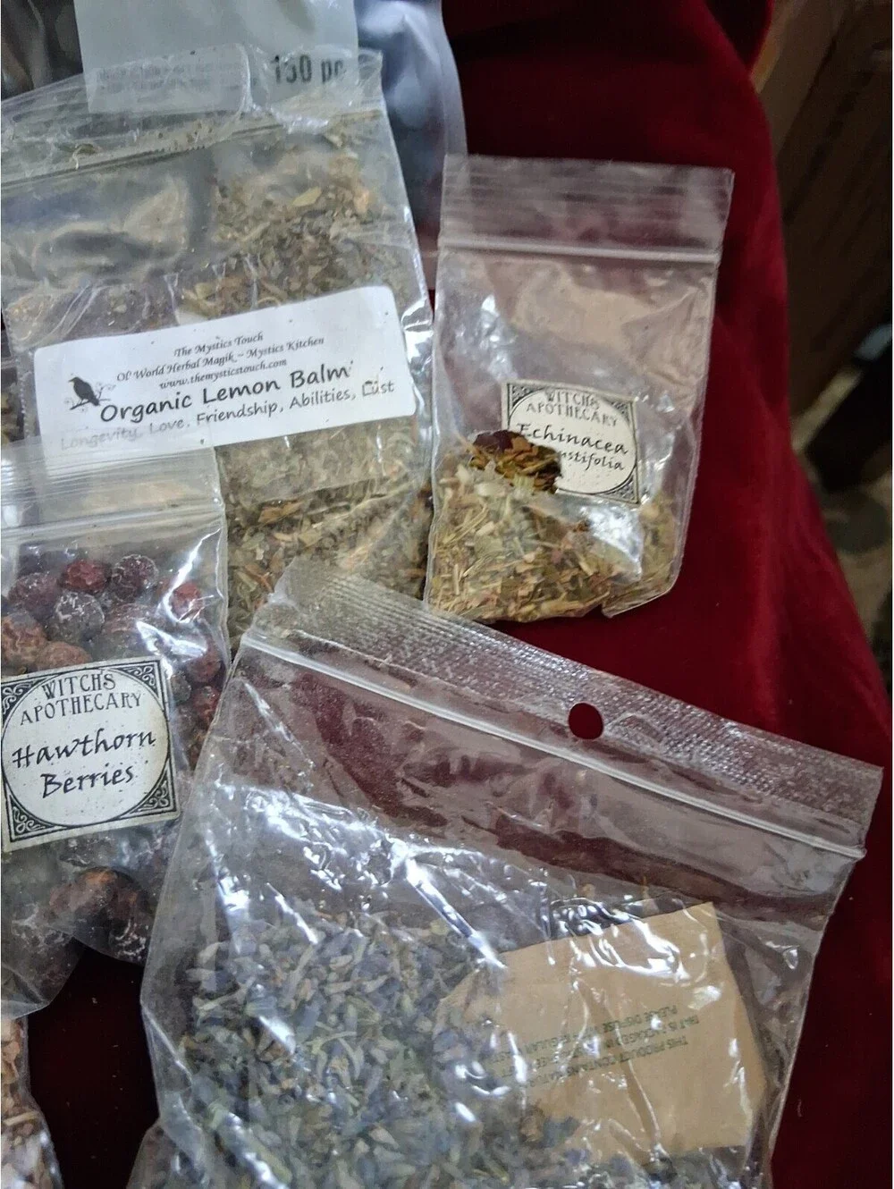 Herbs, Flowers, Roots, Bark Bottles Wax Witchcraft/Wicca/Ritual/Spells/Rare